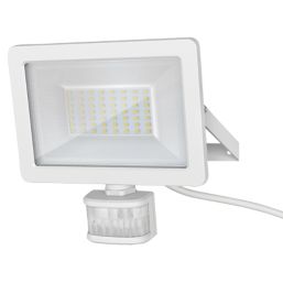 LAP Weyburn Outdoor LED Floodlight With PIR Sensor White 30W 3000lm