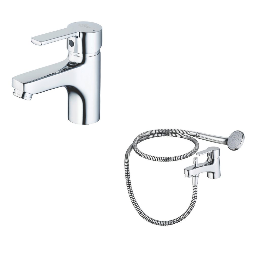 Ideal Standard Calista Basin Mixer & Bath Shower Tap Pack Screwfix