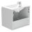 Newland  Double Door Wall-Mounted Vanity Unit with Basin Matt Pearl Grey 600mm x 450mm x 540mm