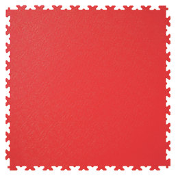 Garage Floor Tile Company X Joint Interlocking Floor Tiles Red 7mm 4 Pack