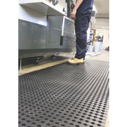 COBA Europe Unimat Anti-Fatigue Floor Mat Black 10m x 1m x 10mm