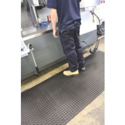 COBA Unimat Anti-Fatigue Floor Mat Black 10m x 1m x 10mm