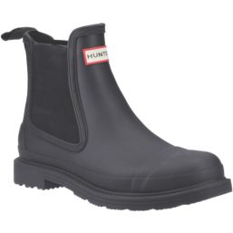 Hunter Commando Chelsea Size 8 Womens Black Waterproof Non Safety Dealer Boots