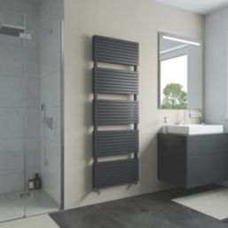 Ximax Watson Duplex 1675mm x 600mm 5348BTU Anthracite Vertical Towel Radiator