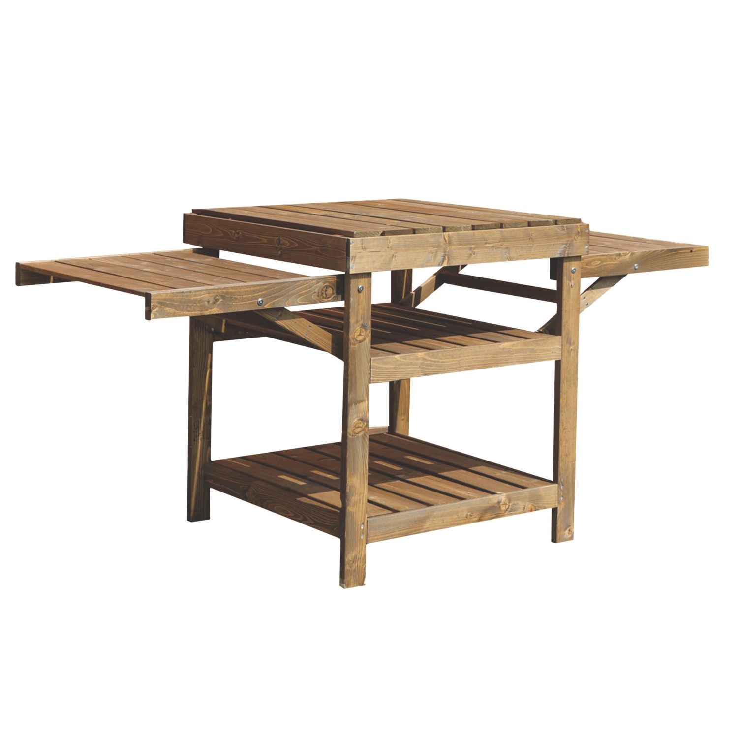 Mercia Pressure Treated Pizza Oven & BBQ Table 1860mm x 800mm x 915mm (523YL)