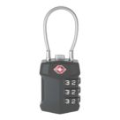 Smith & Locke   Closed Shackle Combination  Padlock Black 32mm