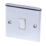 LAP  10AX 1-Gang Intermediate Switch Polished Chrome with White Inserts
