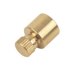Flomasta  Brass End Feed Air Vent Cap 15mm