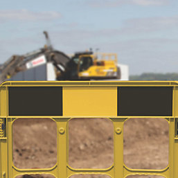 JSP  3-Gate Workgate Barrier Panel Yellow & Black 838mm