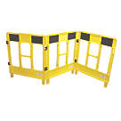 JSP  3-Gate Workgate Barrier Panel Yellow & Black 838mm