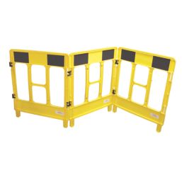JSP  3-Gate Workgate Barrier Panel Yellow/Black 838mm