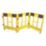 JSP  3-Gate Workgate Barrier Panel Yellow/Black 838mm