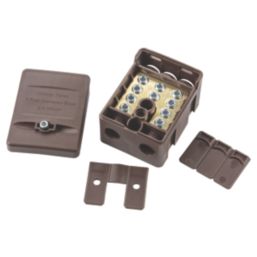Knightsbridge 100A Single Pole Connector Block (Brown)