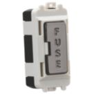 Knightsbridge  13A Grid Fused Spur Black Nickel