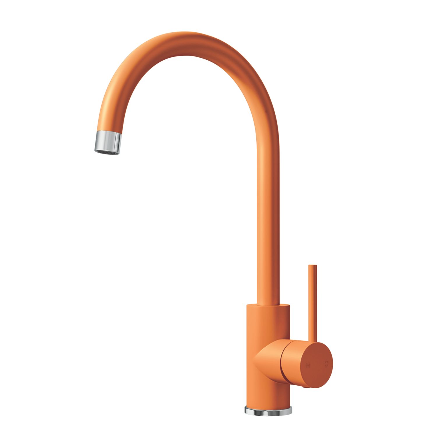 ETAL Sorrento Single Lever Kitchen Mixer Tap Matt Orange (524FJ)