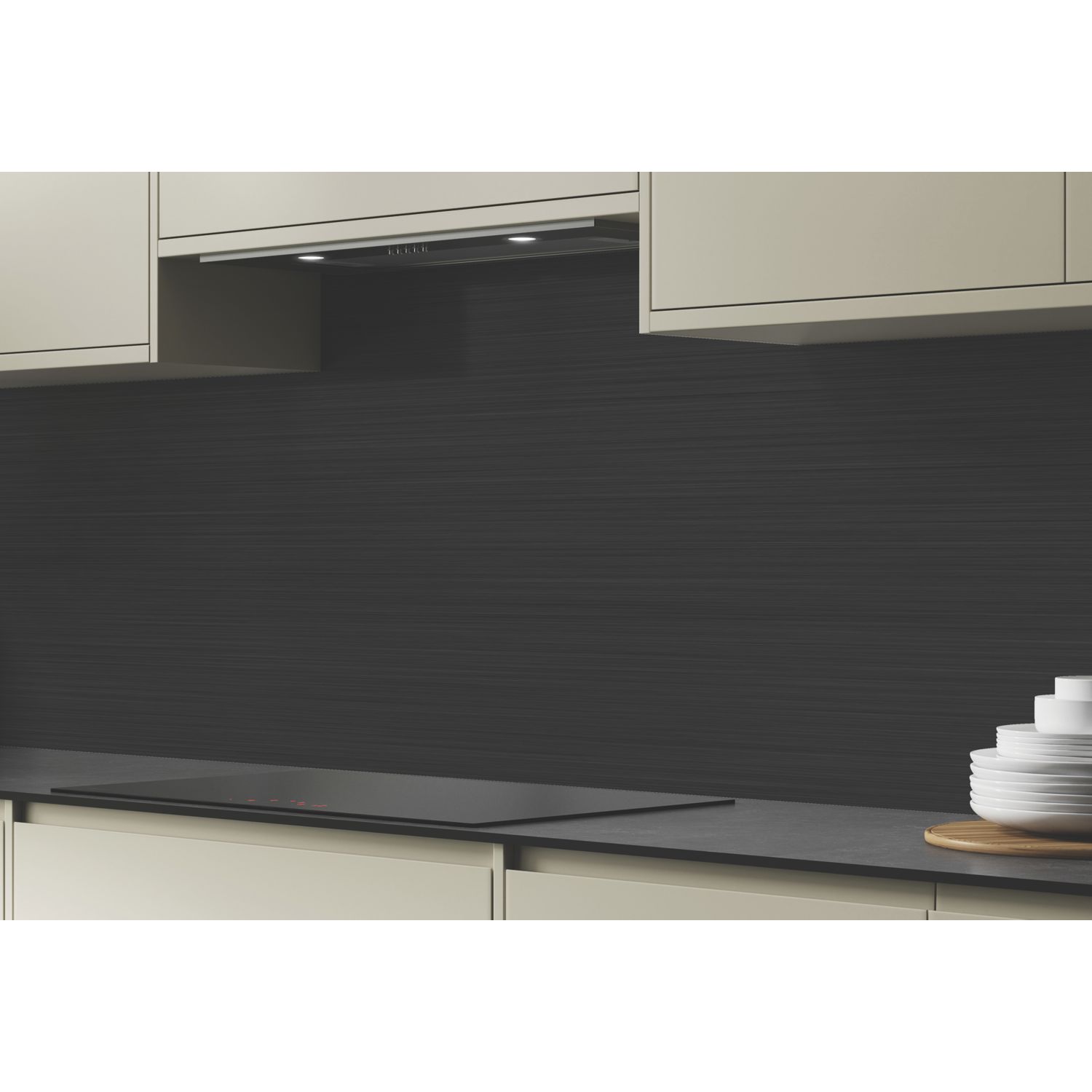 Wilsonart Brushed Copper/Brushed Carbon High-Rise Splashback 3050mm x 750mm x 4mm (524JL)
