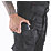 Lee Cooper LCPNT206 Classic Kneepad Trousers Black 32" W 31" L