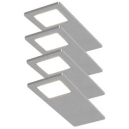 Sensio Astro Pro Rectangular LED Under Cabinet Lights Aluminium 19.2W 240-270lm 4 Pack