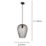 Eglo Newtown 275mm Single Pendant Light Black