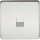 Knightsbridge  1-Gang Master Telephone Socket Polished Chrome