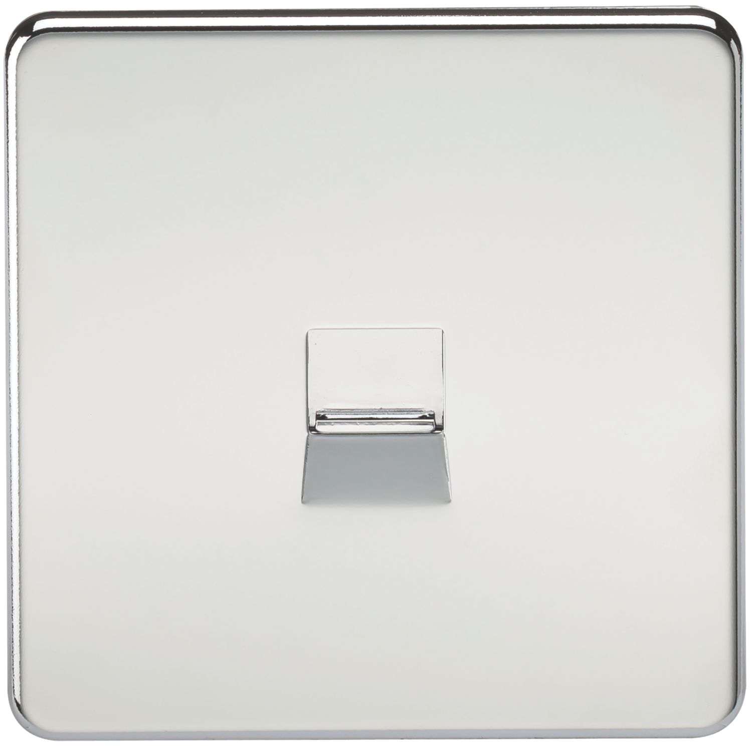 Knightsbridge 1-Gang Master Telephone Socket Polished Chrome (524VF)