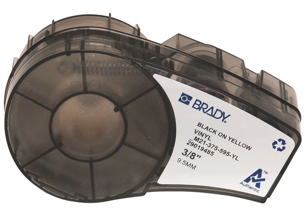 Brady 142799 Indoor Outdoor Vinyl Labels 12.70mm x 6.40m - Screwfix