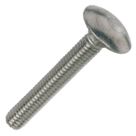 Threaded Coach Bolts A2 Stainless Steel  M6 x 40mm 10 Pack
