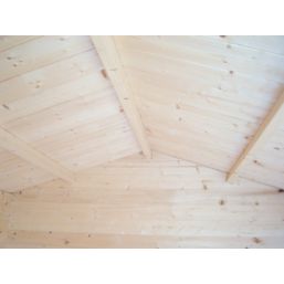 Shire Camelot 1 7' x 7' (Nominal) Apex Timber Log Cabin