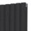 Radiant 1800mm x 445mm 6731BTU Black Vertical Designer Radiator