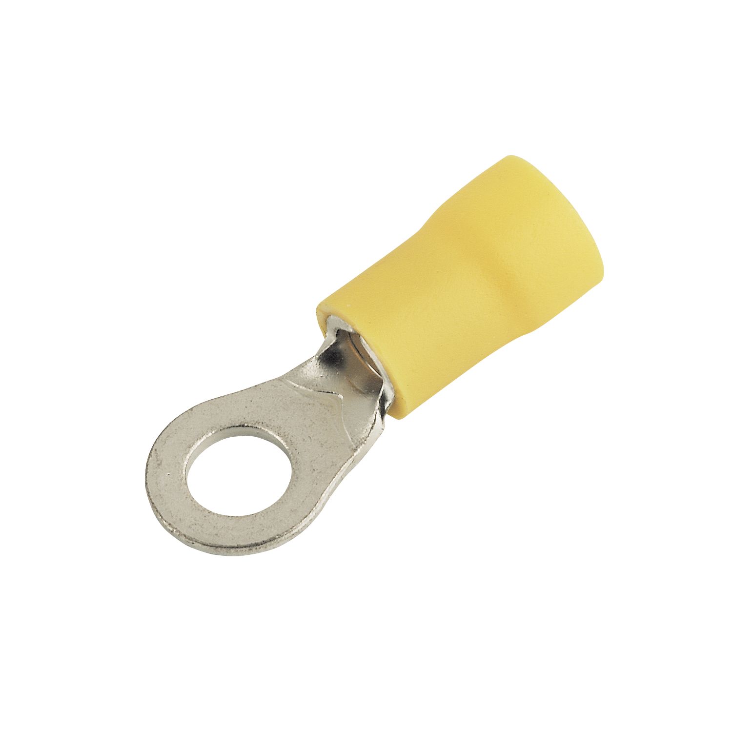 Essentials Insulated Yellow 6mm Ring Crimps 100 Pack (52580)