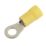 Insulated Yellow 6mm Ring Crimp 100 Pack