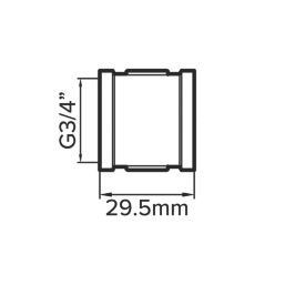 Flomasta Female Socket 3/4" x
