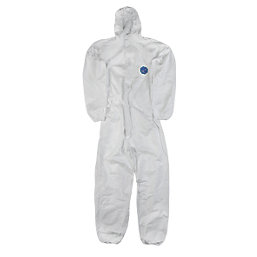 DuPont Tyvek CH5  Classic Hooded Disposable Coverall White Large 40-42" Chest 32" L