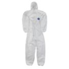 DuPont Tyvek TY CHF5 S WH XP  Classic Hooded Disposable Coverall White Large 40-42" Chest 32" L