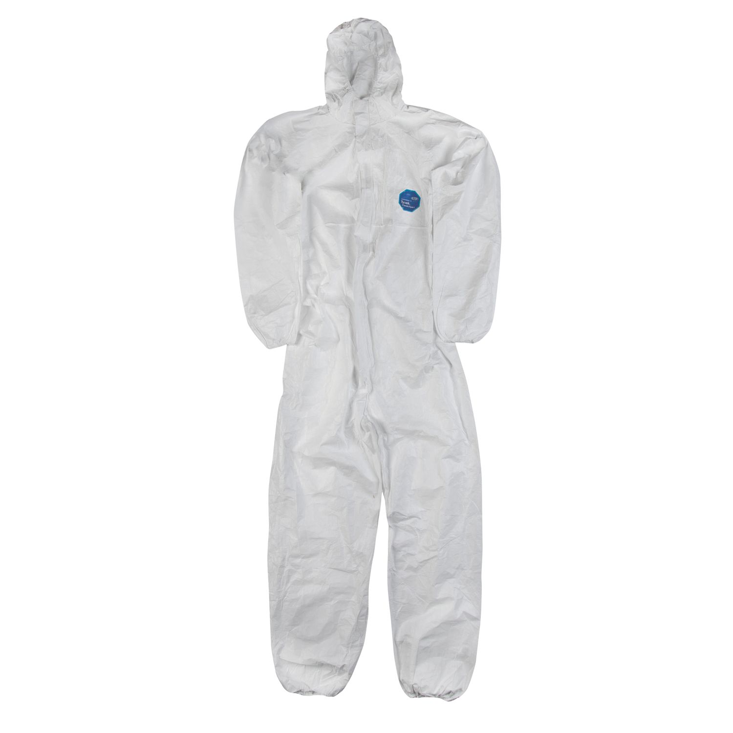 DuPont Tyvek CH5 Classic Hooded Disposable Coverall White Large 40-42" Chest 32" L (52594)