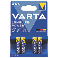 Varta Longlife Power AAA Batteries 4 Pack