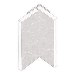 Fibo Profile for Internal Corner Aluminium 2360mm x 10mm