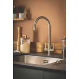 Abode Metix Monobloc Mixer Tap Brushed Nickel