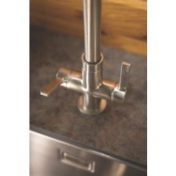 Abode Metix Monobloc Mixer Tap Brushed Nickel