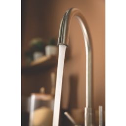 Abode Metix Monobloc Mixer Tap Brushed Nickel