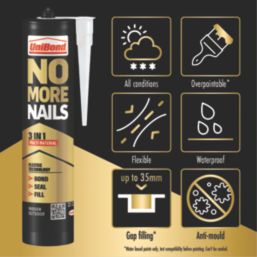 Unibond  No More Nails 3-in-1 White 280ml
