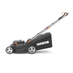 Worx  240V 2 x 4.0Ah Li-Ion PowerShare Pro Brushless Cordless 41cm Lawn Mower