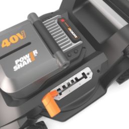 Worx  240V 2 x 4.0Ah Li-Ion PowerShare Pro Brushless Cordless 41cm Lawn Mower