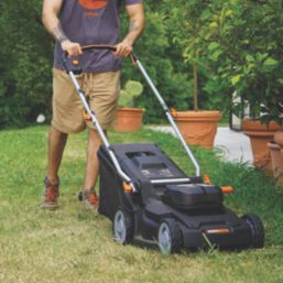 Worx  240V 2 x 4.0Ah Li-Ion PowerShare Pro Brushless Cordless 41cm Lawn Mower