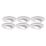 4lite  Tilt  Fire Rated GU10 Downlights Matt White 6 Pack