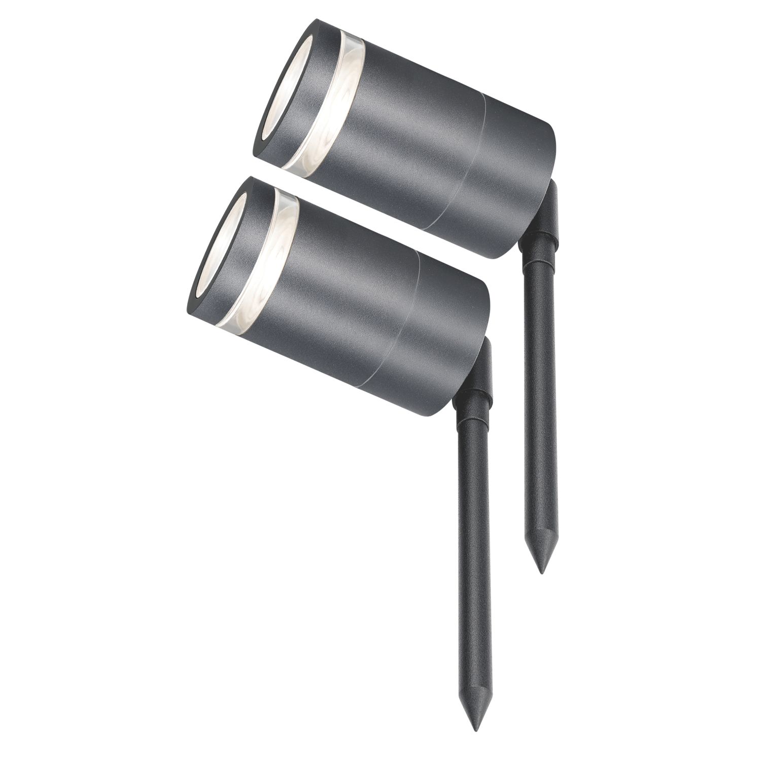 4lite WiZ Marinus Outdoor GU10 Spike Lights Anthracite Grey 2 Pack (525GR)
