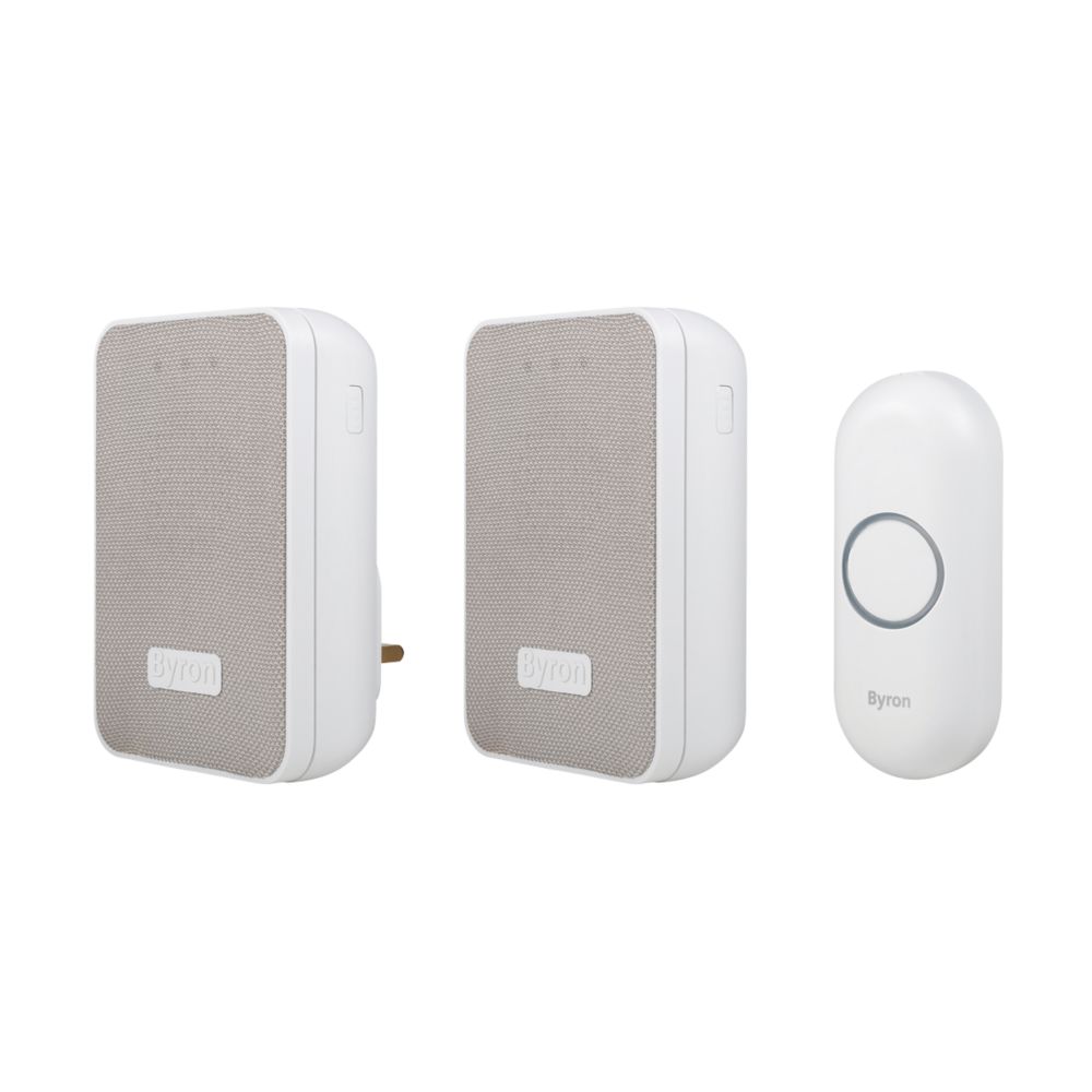 Byron DBY22324UK BatteryPowered Wireless Portable & PlugIn Doorbells