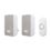 Byron DBY-22324UK Battery-Powered Wireless Portable & Plug-In Doorbells White / Grey