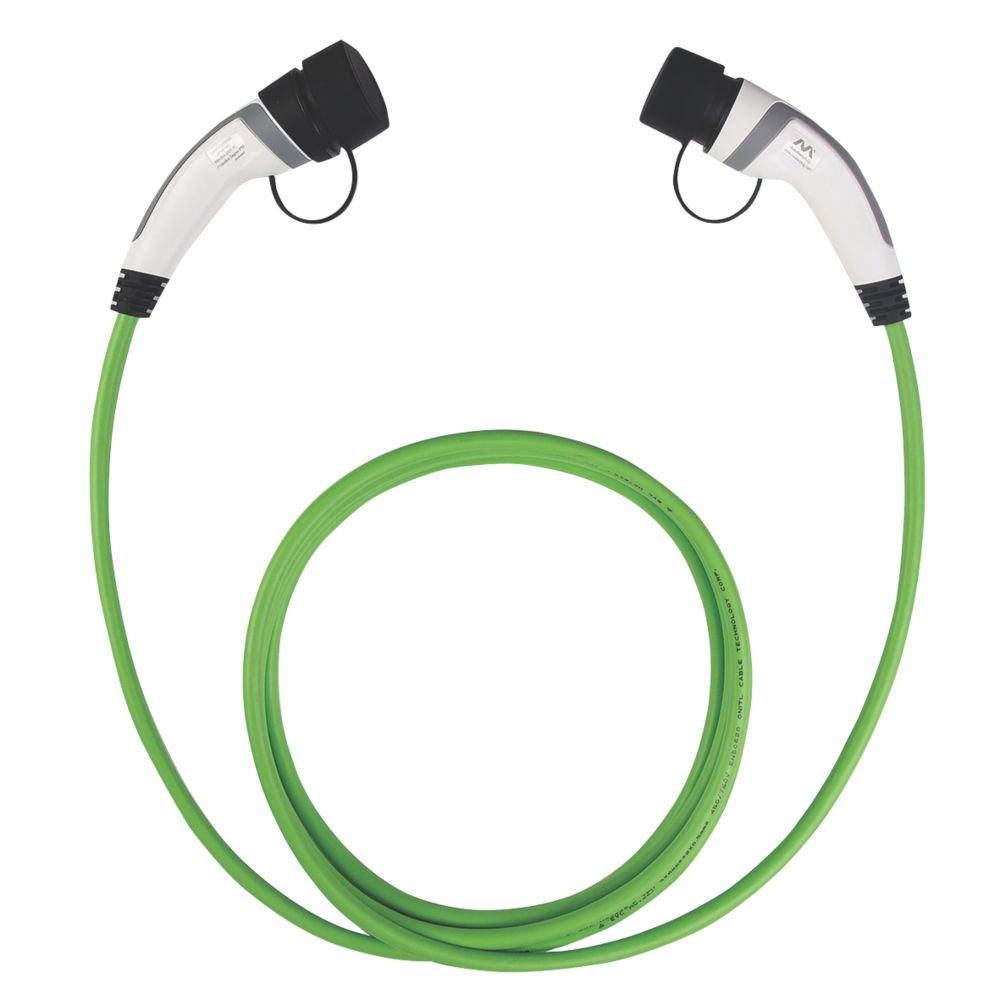 Masterplug 32A 7kW  Mode 3 Type 2 Plug EV Charging Cable 5m