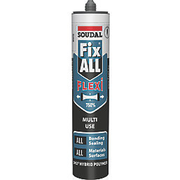 Soudal Fix All Flexi Multi-Use Sealant & Adhesive White 290ml